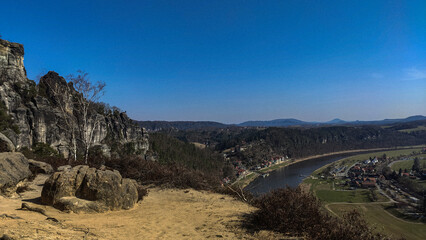 Schöne Aussicht aufs Elbtal