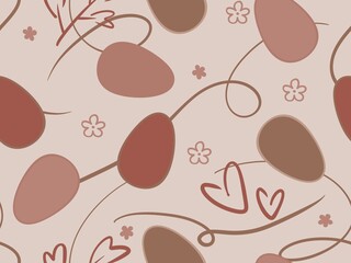 Easter eggs seamless spring pattern for kids clothes print and notebooks and wrapping paper and fabrics