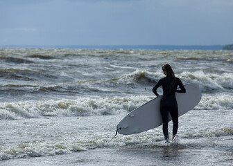 surfer on the beach