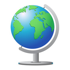 Transparent png of isolated earth globe. Globe
