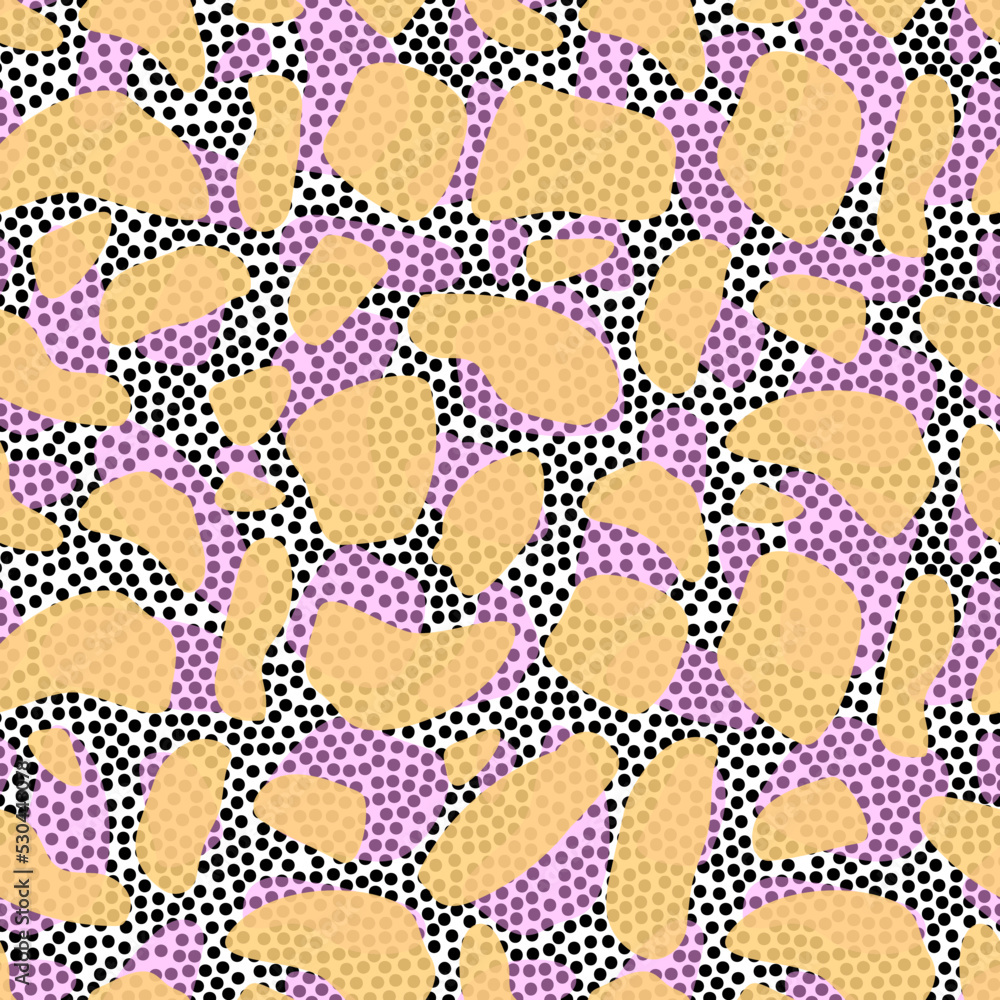 Poster seamless monochrome speckled pattern. retro abstract black pattern on a white background.