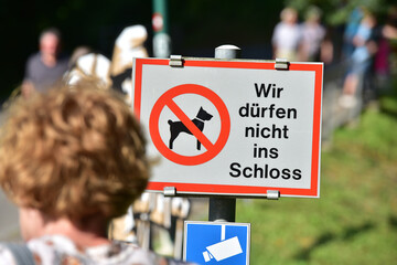 Sign Dog ban in Lower Austria