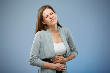 Smiling woman isolated portrait