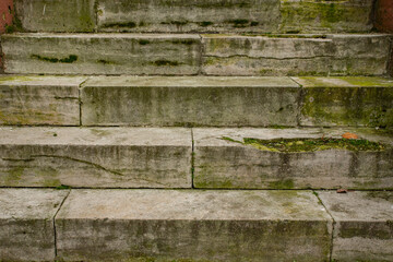 Steps of an old staircase