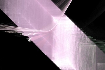 abstract 3d background pink violet black shape illustration 