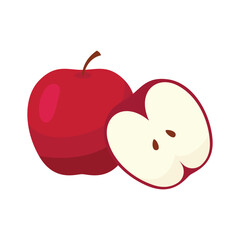 Apple fruit icon. Apple fruit
