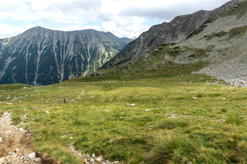 Summer view of Pirin Mountain near Vihren Peak, Bulgaria