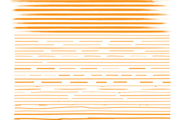 Orange brush stroke set isolated on background. Collection of trendy brush stroke vector for orange ink paint, grunge backdrop, dirt banner, watercolor design and dirty texture. Brush stroke vector