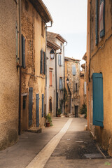 Fototapeta na wymiar path of old houses in france