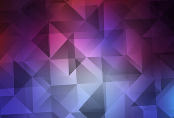 Obraz premium Light Blue, Red vector triangle mosaic background.