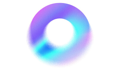 Abstract Grainy and Blurry Shape. Trendy Form with Transparency.