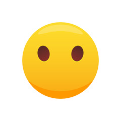 silent emoticon, emoticon without a mouth