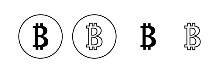 Obraz premium Bitcoin icon vector. bitcoin sign and symbol. payment symbol. cryptocurrency logo