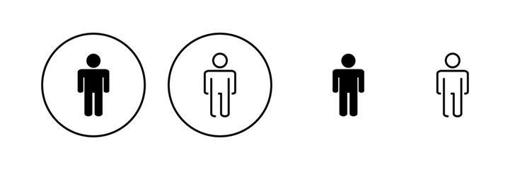 Man icon vector. male sign and symbol. human symbol