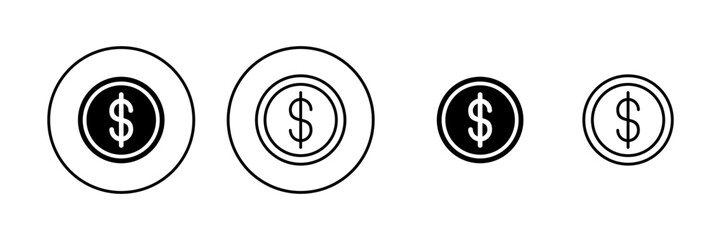 Money icon vector. Money sign and symbol