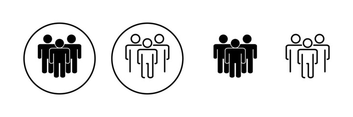 people icon vector. person sign and symbol. User Icon vector