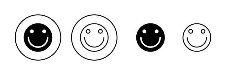 Smile icon vector. smile emoticon icon. feedback sign and symbol