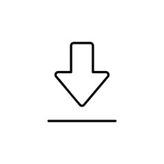 Download icon vector for web and mobile app. Download sign and symbol