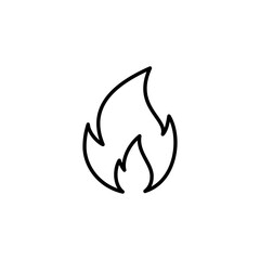 Fire icon vector for web and mobile app. fire sign and symbol
