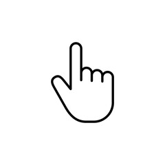 Obraz premium Hand cursor icon vector for web and mobile app. cursor sign and symbol. hand cursor icon clik
