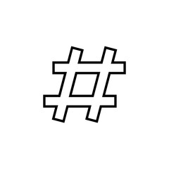 Hashtag icon vector for web and mobile app. hashtag sign and symbol