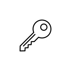 Key icon for web and mobile app. Key sign and symbol.