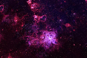 Bright, beautiful space nebula. Elements of this image furnished by NASA
