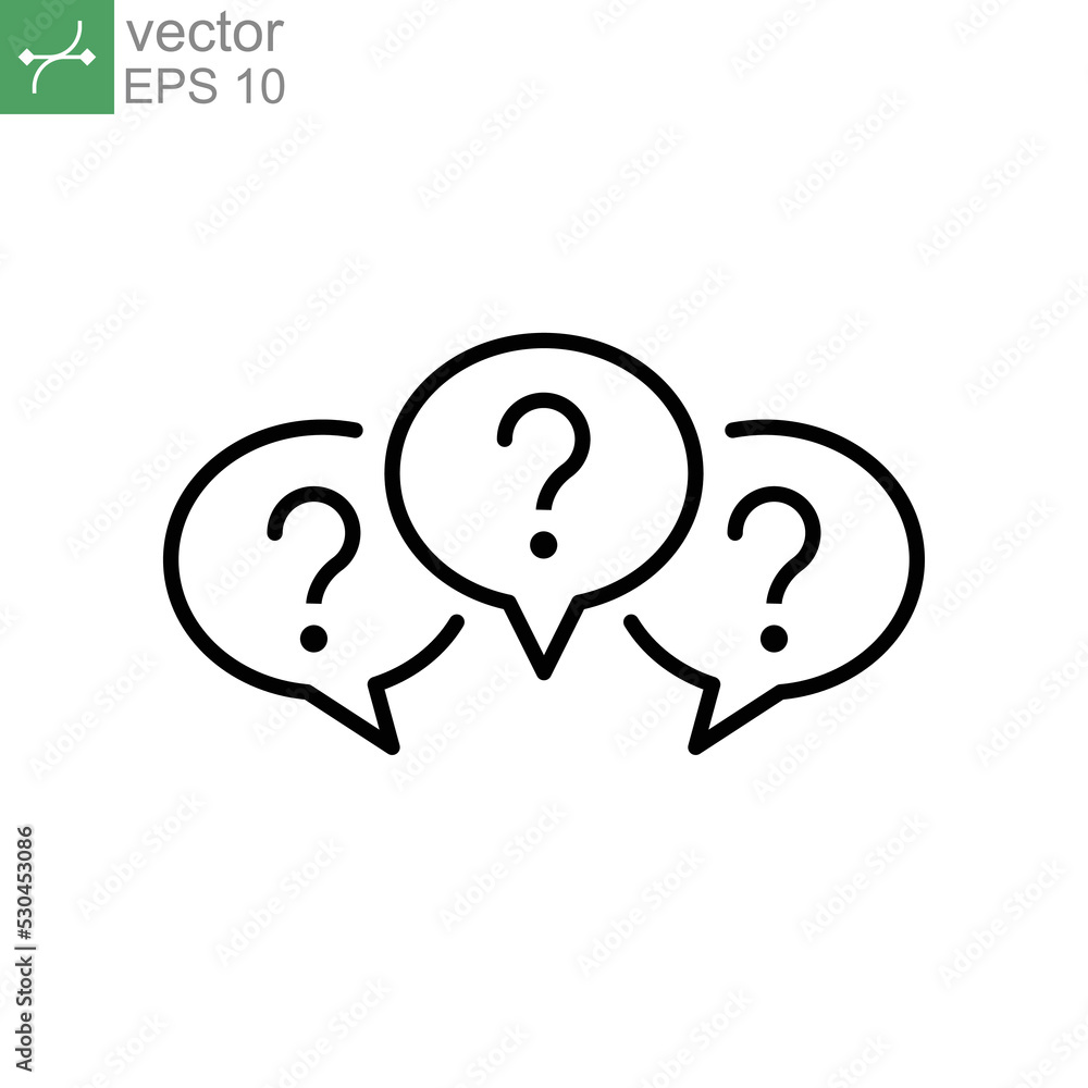 Aufkleber three linear chat speech message icon. speak bubble in forum discussion chatting. group social commu