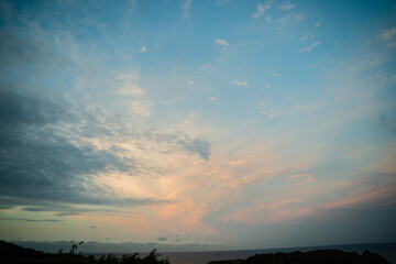 朝焼けの空