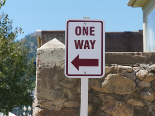 one way sign