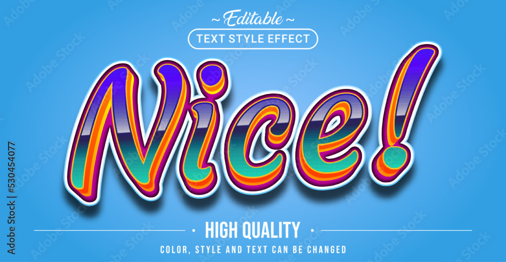 Poster Editable text style effect - Nice text style theme.