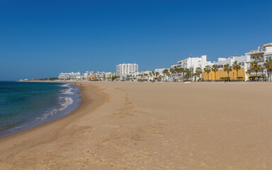 View of the Beach in Rota, Cadiz, Spain  © Siur