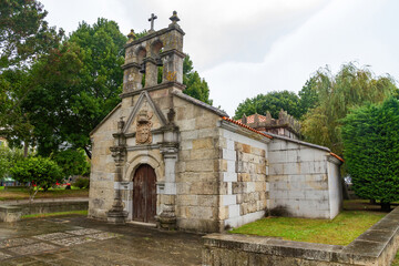 Fototapeta na wymiar Chapel of the 18th century Hospital in Cangas de Morrazo. Pontevedra. Galicia. Spain 