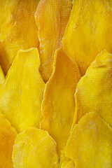 Dried mango background. Mango close up.