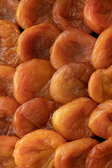 Apricot on the background. Dried fruits.