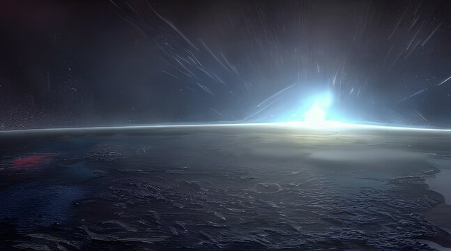 Fantasy space background. Beautiful fantasy space themed background or wallpaper.