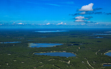 Blue Lakes, Blue Sky and Greenery in Northeast Florida.