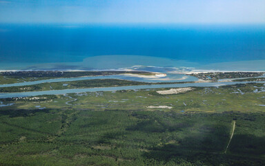 Matanzas Inlet meets Atlantic Ocean