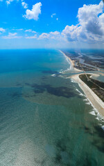 Atlantic Ocean Shoreline at Matanzas Inlet