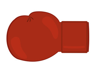 Vector illustration of a red boxing glove - obrazy, fototapety, plakaty