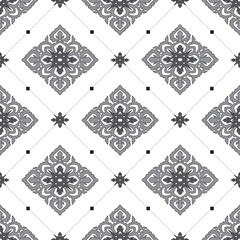 thai pattern traditional abstract concept illustration, Abstract shapes thai patterns, Luxury lai thai pattern.