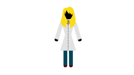 scientist girl blonde