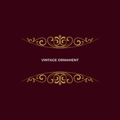 vintage element luxury gold