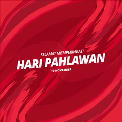 pahlawan nasional template vector