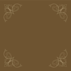 background with corner border ornament