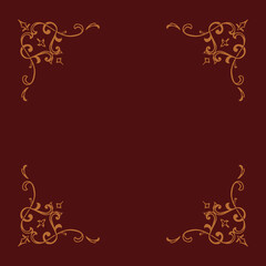 background with corner border ornament