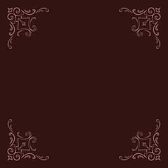 background with corner border ornament