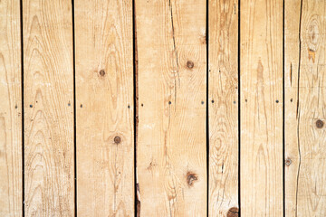 Fototapeta premium Structure of a wooden unpainted fence. Close-up. High quality photo