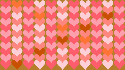 Lovely pattern with hearts