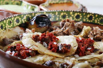 tacos de bisteck, platillo típico mexicano.